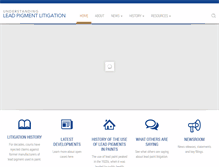 Tablet Screenshot of leadlawsuits.com